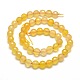 Chapelets de perles rondes à facettes en agate naturelle teintée G-E267-05-3