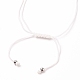 Bracelets de cheville en fil de nylon tressé AJEW-AN00335-01-3