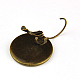 Brass Leverback Earring Findings X-KK-I564-AB-NF-3