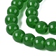 Abalorios de vidrio jade de imitación hebras&nbsp;GLAA-T032-J6mm-09-4