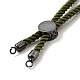 Наполовину готовые браслеты-слайдеры из скрученной миланской веревки FIND-G032-01B-17-3