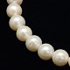 Fili di perle di perle d'acqua dolce coltivate naturali PEAR-L001-H-13-2