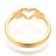 Ионное покрытие (ip) 304 кольцо из нержавеющей стали для наручных сердечек RJEW-N038-121LG-4