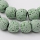 Brins de perles de pierre de lave naturelle G-L435-03-10mm-15-1
