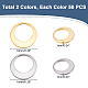 Unicraftale 100pcs 2 couleurs 304 anneaux de liaison en acier inoxydable STAS-UN0035-44-6