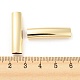 真鍮チューブビーズ  長持ちメッキ  鉛フリー＆カドミウムフリー  コラム  ゴールドカラー  30x7x5.5mm  穴：4x6.5mm KK-H452-36G-3