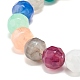 Acryl-Stretcharmband mit runden Perlen und gebogenem Rohr für Frauen BJEW-JB07565-6