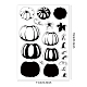 GLOBLELAND Halloween Layering Pumpkin Clear Stamps Autumn Leaves Silicone Clear Stamp Seals for Cards Making DIY Scrapbooking Photo Journal Album Decoration DIY-WH0167-56-927-6