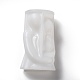 DIY愛好家のキャンドルシリコーン型  香りのよいキャンドル作りに  ホワイト  12.4x4.4x7cm  内径：59x38mm。 DIY-H001-07-3