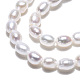 Brins de perles de culture d'eau douce naturelles PEAR-N012-02L-5