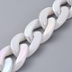Handmade Acrylic Imitation Pearl Curb Chains AJEW-JB00520-1
