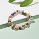 Bracelet extensible en perles mélangées naturelles et synthétiques pour femme BJEW-AL00003-07-2