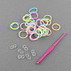 Hottest DIY Candy Color Twist Rubber Loom Bands Refills for Kids X-DIY-S001-M01-1