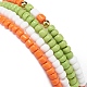 4Pcs 4 Color Glass Beaded Stretch Bracelets Set for Women BJEW-JB08805-5