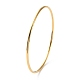 Ion Plating(IP) 304 Stainless Steel Simple Plain Bangle for Women BJEW-F461-01A-G-2
