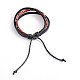Adjustable Leather Cord Multi-strand Bracelets BJEW-O105-01A-2