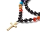 Collier pendentif croix NJEW-JN03701-5
