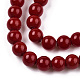 Chapelets de perles en verre opaque de couleur unie GLAA-T032-P4mm-05-2