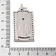Pendentifs en laiton avec micro pavé de zircone cubique et émail KK-H458-01P-08-3