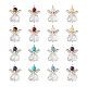 Fashewelry 16 шт. 8 стиля натуральные и синтетические смешанные драгоценные камни ab цвет акриловые подвески G-FW0001-37-2