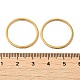 Revestimiento iónico (ip) 304 anillos de banda lisos de acero inoxidable RJEW-I101-01D-G-3