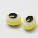 Oval Evil Eye Resin Beads RESI-R160-9x12-02-1