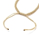 Fabrication de bracelet en cordon de polyester tressé réglable AJEW-JB00763-01-3