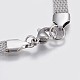 304 Stainless Steel Charm Bracelets BJEW-K205-61P-4