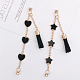WADORN 2 Sets 2 Style Enamel Star/Heart Link Chain Phone Case Chain Strap AJEW-WR0001-39-5