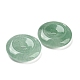 Pendenti con fibbia di sicurezza in porcellana verde avventurina naturale G-B052-03-2