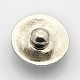 Argent antique de grade A en alliage de zinc bijoux en strass boutons pression SNAP-O020-01C-NR-2