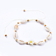 Verstellbare geflochtene Perlenketten aus Nylonfaden NJEW-JN02794-M-2