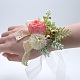 Bouquet da polso fiore della vita in tessuto HULI-PW0001-12I-1