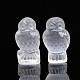 Figurine di selenite naturale di gufo DJEW-PW0021-10-2