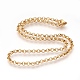 304 Stainless Steel Rolo Chain Necklaces NJEW-G313-13G-1