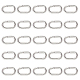 Pandahall ca. 200 Stück Edelstahl ovale offene Biegeringe für Armband Halskette Schmuck finden 11x6mm IFIN-PH0024-44P-1