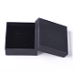 Красно-бумажные картонные шкатулки для драгоценностей CBOX-WH0003-05B-3
