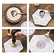 CRASPIRE Wax Seal Stamp Christmas Tree Moon Sealing Wax Stamp Xmas Retro Wood Stamp Wax Seal 25mm Removable Brass Seal Head Wood Handle for Party Invitation Envelope Greeting Card AJEW-WH0100-386-8