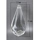 Faceted Drop Transparent Clear Acrylic Pendants X-TACR-82522-1-1