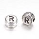 Alloy Letter Beads PALLOY-G190-AS-R-2