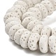 Brins de perles teintes en pierre de lave naturelle G-L586-B01-14-4