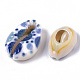 Perles de coquillage cauri naturelles imprimées X-SSHEL-R047-01-D06-3