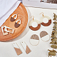Kits de fabrication de boucles d'oreilles en résine de bricolage olycraft DIY-OC0006-48-6
