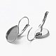 304 Stainless Steel Leverback Earring Findings STAS-L253-007A-P-3