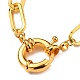 Brass Paperclip Chain Bracelets BJEW-JB05630-2