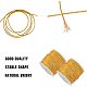 PandaHall Elite about 100m 2mm Metallic Cord Gold Braided Metallic Beading Cords Metallic Tinsel Cord Tinsel String for Gift Wrap Ribbon Craft Making MCOR-PH0001-01A-4