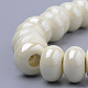 Perles en porcelaine manuelles PORC-Q219-13x9-F25-3
