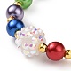Ensembles de bracelets et colliers à thème licorne pour enfants SJEW-JS01265-5