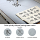 Pandahall 8pcs set di carta magica per scrittura ad acqua di calligrafia cinese AJEW-PH0002-09-4