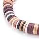 Polymer Clay Heishi Beaded Stretch Bracelets BJEW-JB06026-05-3